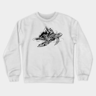 surreal sea turtle Crewneck Sweatshirt